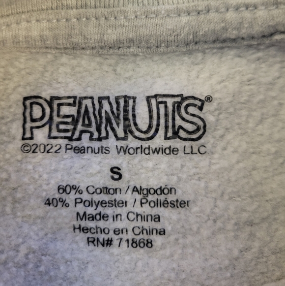 Peanuts Christmas Sweatshirt Snoopy Charlie Brown Holiday Crewneck Size Small - Picture 3 of 4